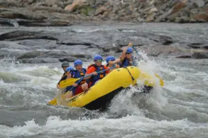 extreme white water rafting